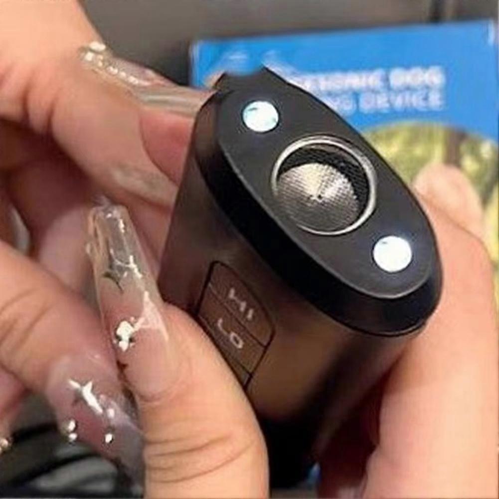 Anti Barking Device for Dogs Double Sensor Bark Device LED Flashlight Rechargeable Ultrasonic Training Tool