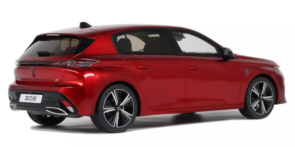 Kyosho OttO Peugeot 308 GT 2022 Готовая модель OTM1140 1/18 (красный)
