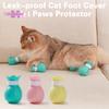 4 шт., чехол для ног кошки, защита от протечек, мягкие выпуклые точки, защита от царапин, силиконовая защита кошачьих лап, товары для домашних животных