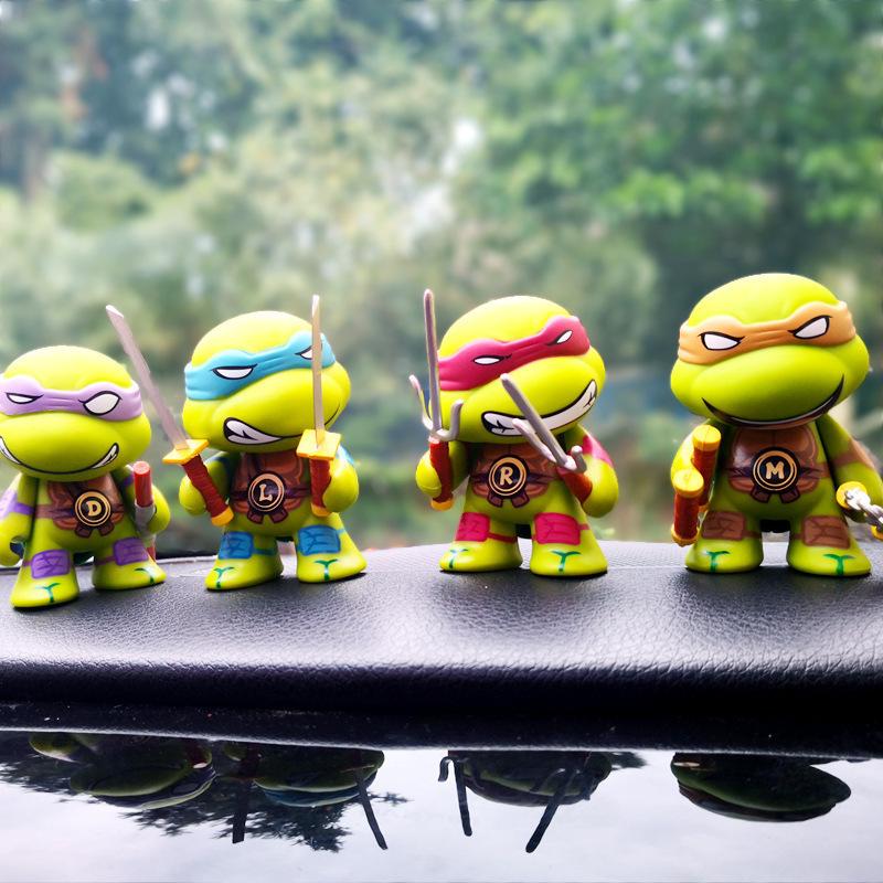 Новые 4 шт. Фигурки Черепашек-ниндзя Tmnt с подвижными суставами День рождения Для детей Дети Рождество