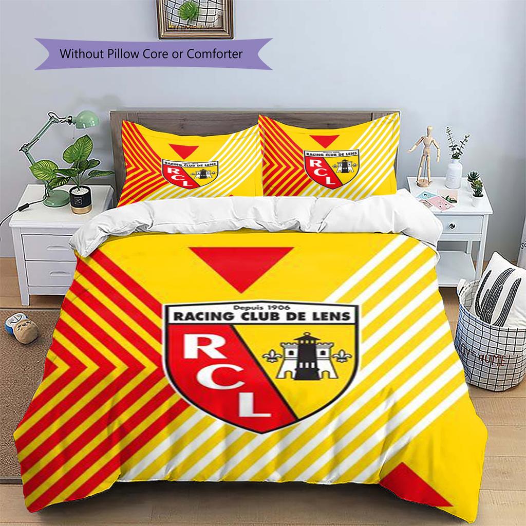 Постельное белье с узором RC Lens Покрывало Наволочка Декор для дома Подарок (1 пододеяльник + 2 наволочки, без наполнителя)