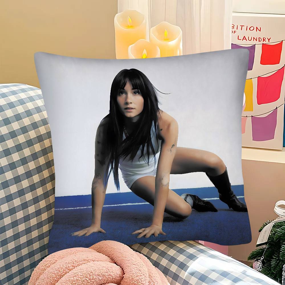 pc AAitana Cuarto Azul Pillow Case Fashion Square Pillowcase Bedroom Sofa Room Ins Decoration Leisure