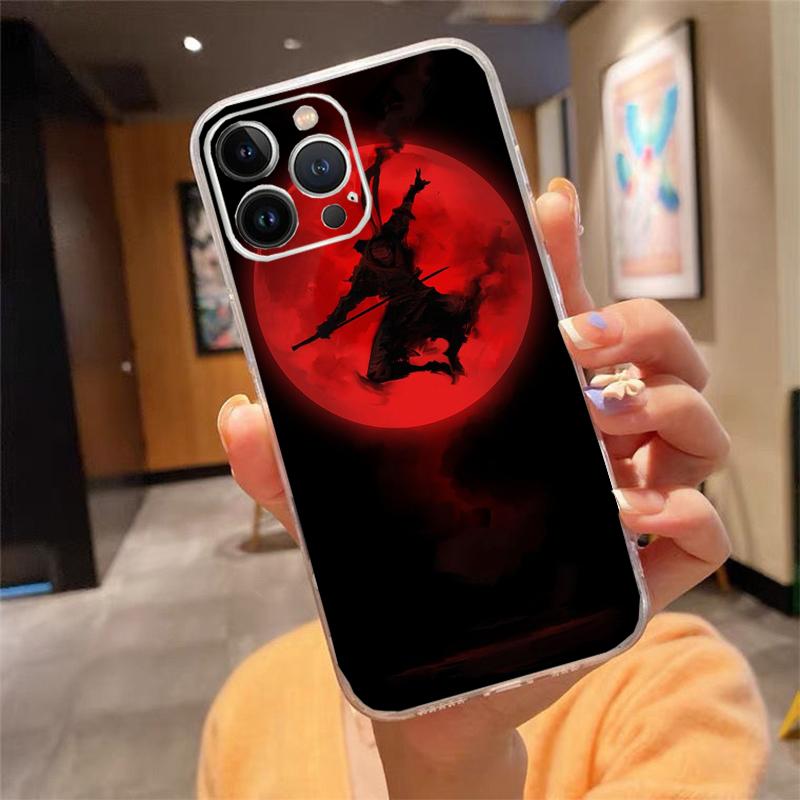 Чехол для телефона Для iphone 17 Pro Max Air 16 15 14 13 Pro Max 15 16 Pro 15Plus Япония Самурай Ниндзя