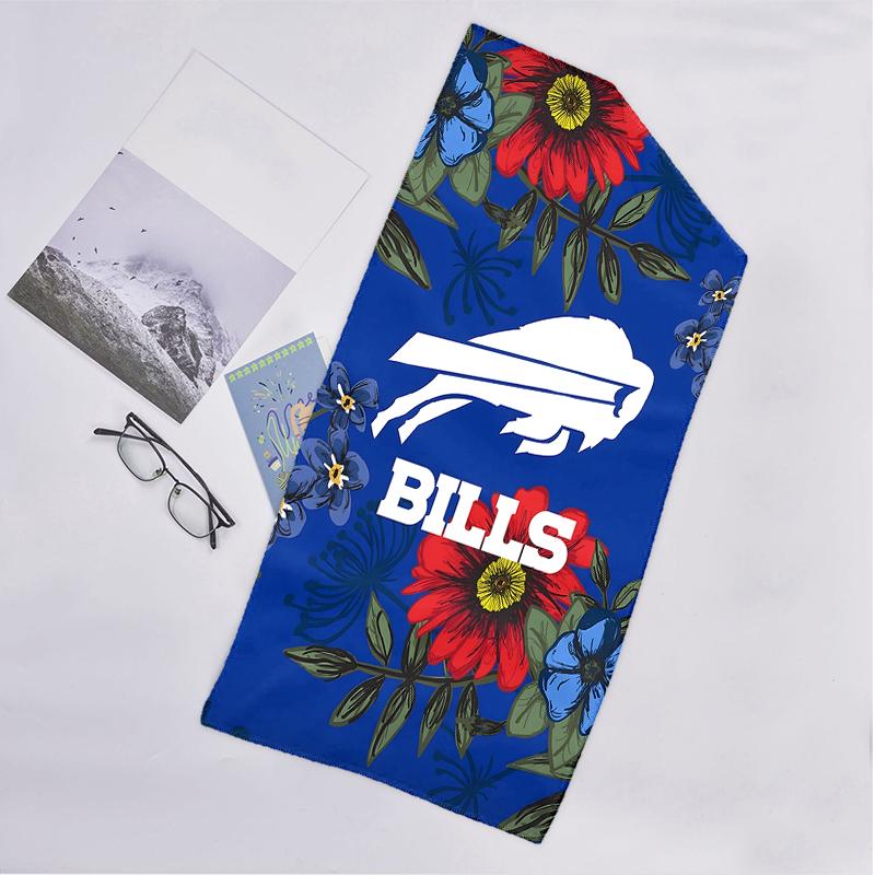 Модное пляжное полотенце команды Bills: Идеально для летних приключений Мягкое, впитывающее и быстросохнущее, подходит для плавания и купания