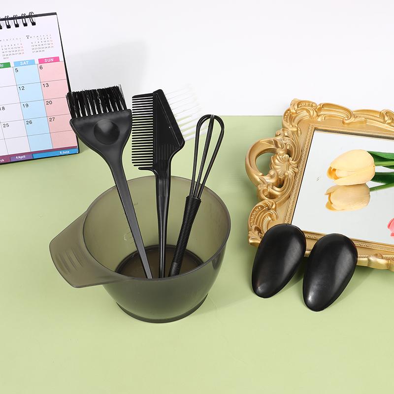 5 шт. набор кистей для окрашивания волос с ушными колпачками, стержень для смешивания, аппликатор для окрашивания волос, аксессуары для парикмахерского стиля