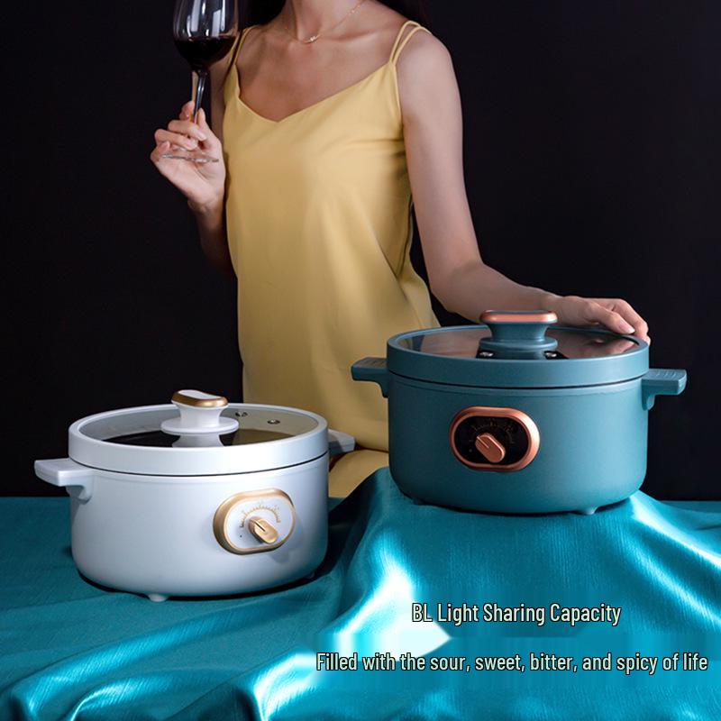 3л Многофункциональная электрическая кастрюля и сковорода для общежитий - Идеально подходит для лапши и многого другого.