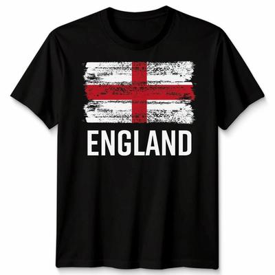 Унисекс Футболки с дизайном Флага Англии ко Дню Святого Георгия UK03/04
