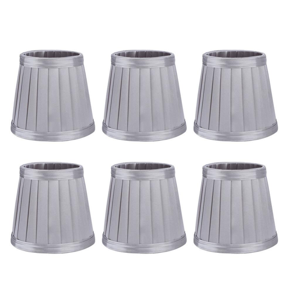 6PCS Clip On Design Lamp Cover 4.3 inch Height Small Lamp Shades Unique Lampshade  Table Lamp