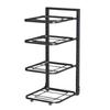 Kitchen Pot Rack Versatile Kitchenware Organizer Adjustable Multi-layer Pot Storage Rack with Strong Load-bearing for Under-sink
