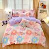 Flower Botanical Duvet Cover Set 3pcs Floral Bedding Set for Kids and Adults Comforter Covers Pillowcases, Washable Home Textil