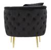 Armchair Bucarest Black Cm 76X74X71