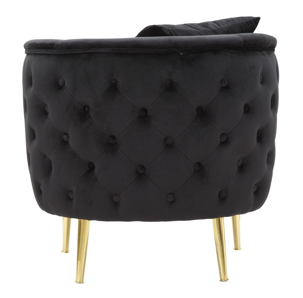 Armchair Bucarest Black Cm 76X74X71