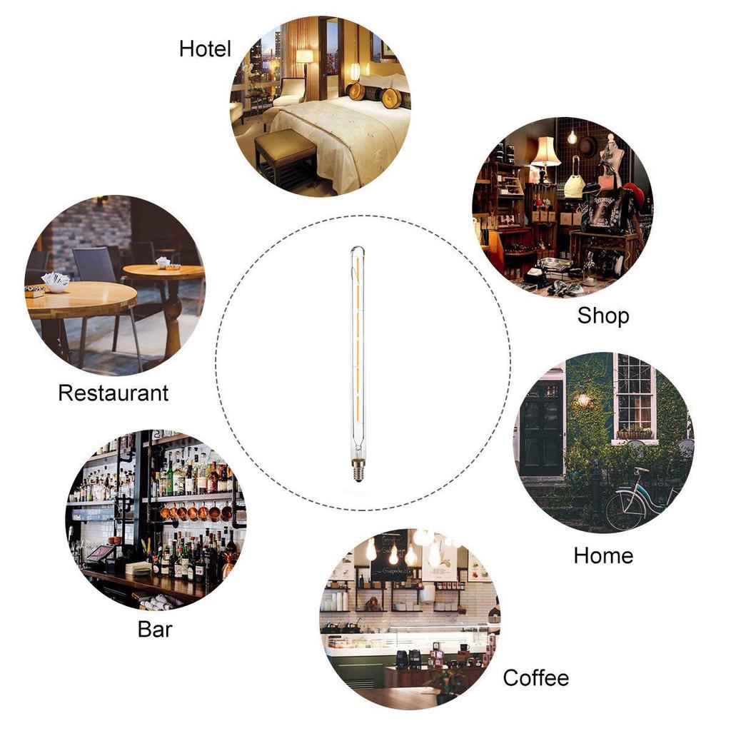 E14 SES 6W T20 Винтажные ретро светодиодные лампы накаливания теплый белый 220В лампа ST195