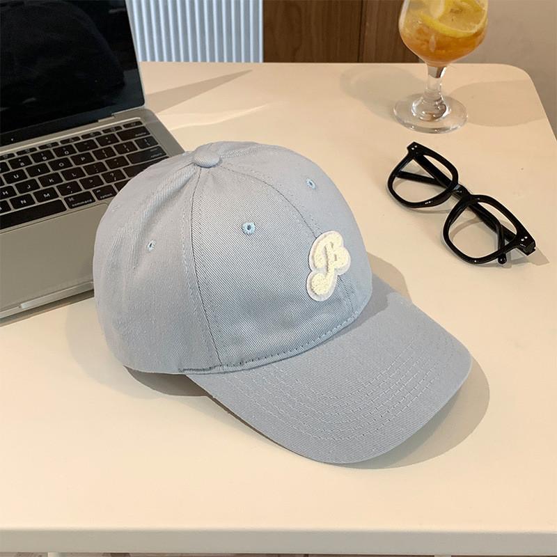 Stylish Korean Yellow Letter Embroidered Baseball Cap For Women Spring Summer 2024