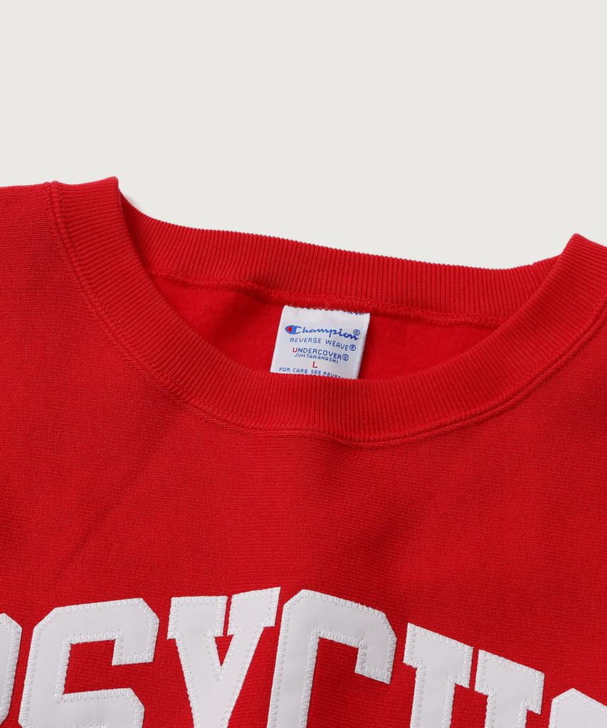 CHAMPION X Undercover Reverse Weave Psycho Sweatshirt Ruby Red