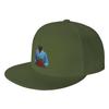 Fashion Vic holding Christmas present Flat Brim Sun Hat  Street Skateboarding Womens Cap