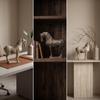 Horse Statue with Base Antique-Style Sculpture Tabletop for Art Collectors
