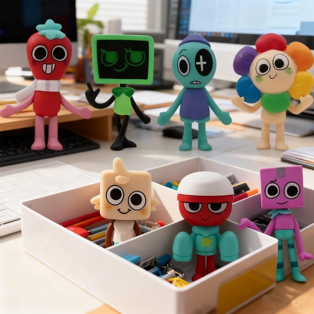 8 Dandy World Ручная работа Куклы Наряжать Стол Офис Компания Подарок на День Рождения 6-8 см Подсолнух Лилия Маг Игра Игрушка Украшение