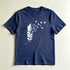 Feather Turning Into Birds Silhouette TShirt Minimalist Freedom Nature Graphic Tee Boho Casual Shirt Unisex Daily Life Tshirt