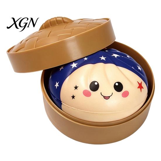 Stress Relief Toy Steamed Bun Squeeze Soft TPR Fidget Portable Fun Vent for Kids And Adults Office Desk Reliever Ball