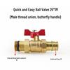 Quick Install 2-Way Splitter Valve: Straight-Angle Ball Valve for PEXA, QE-Compatible