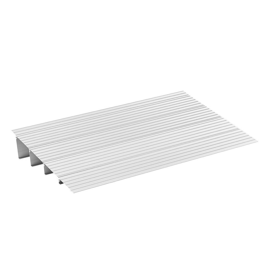 Door Threshold Ramp, 115 mm Rise, Aluminum Alloy Threshold Ramp Rated 363 kg Load Capacity, Handicap Ramps for Home Steps for Wheelchair, Scooters,