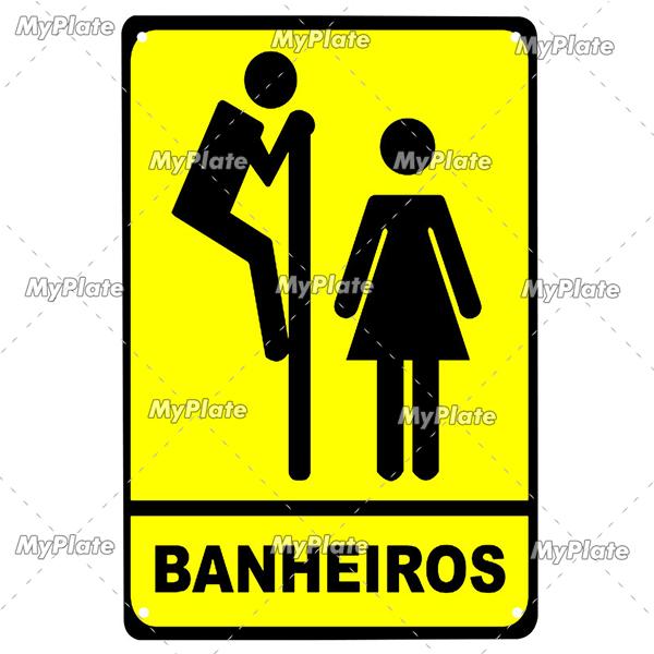 [MyPlate] Bathroom Rules Vintage Metal Sign Plaque Toilets Tin Sign Wall Decor For Pub Club Man Cave Bar Decoration Tin Plates