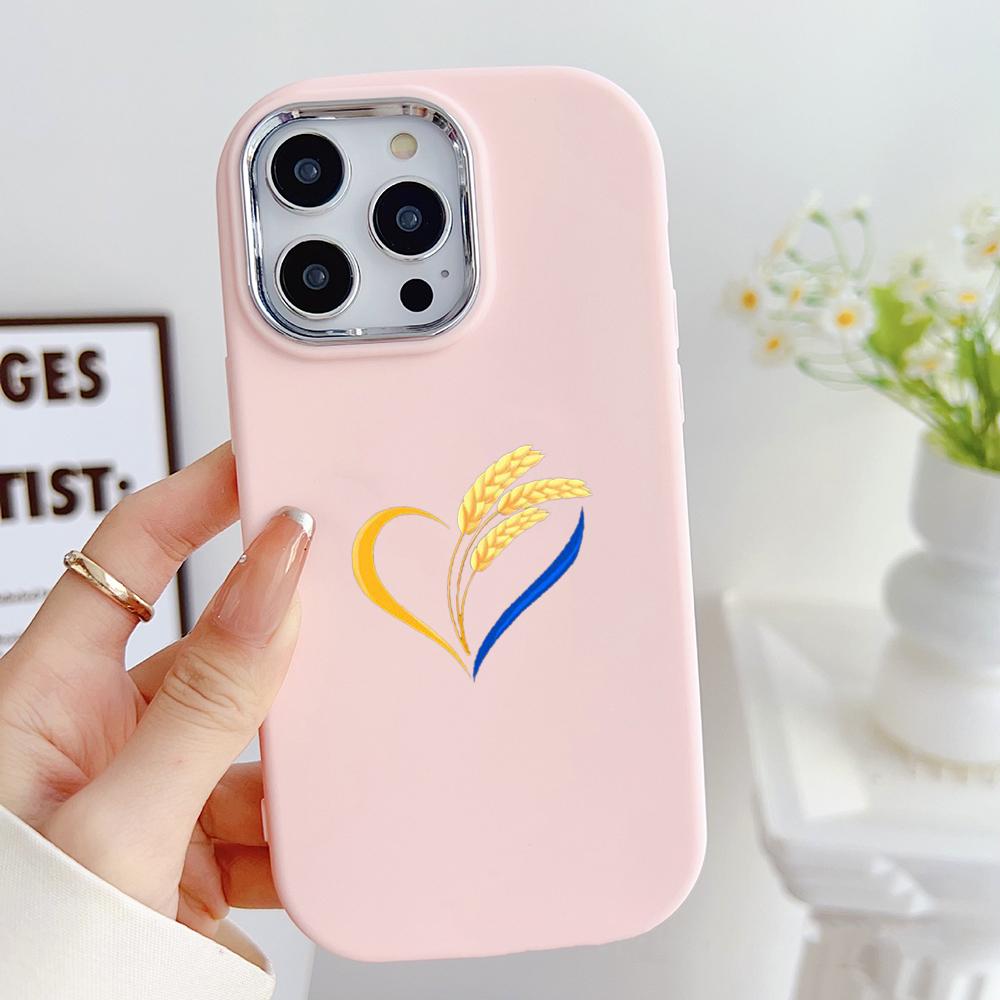 LZ27 Мягкий чехол для телефона с национальным гербом и сердцем для Samsung S24 Ultra S23 Plus S21 FE A16 A54 A34 A05s Infinix Hot 40 30i, защитный противоударный чехол для объектива