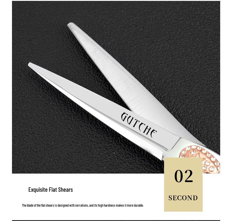 Премиальный набор парикмахерских ножниц из нержавеющей стали - Прямые и филировочные ножницы для профессионального салонного использования