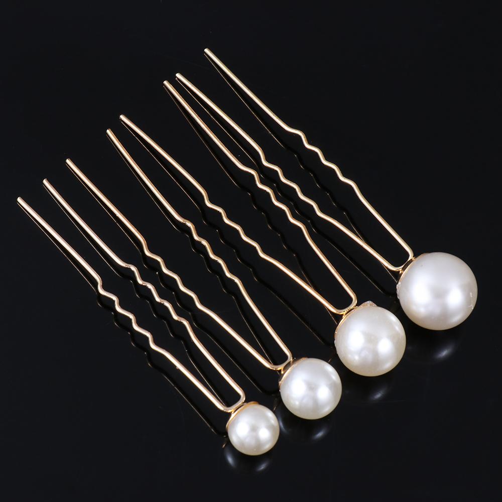 Hairstyle Design Tools Accessories Pearl Hair Stick Headwear Pearl Hair Pins U Shape Hair Clip