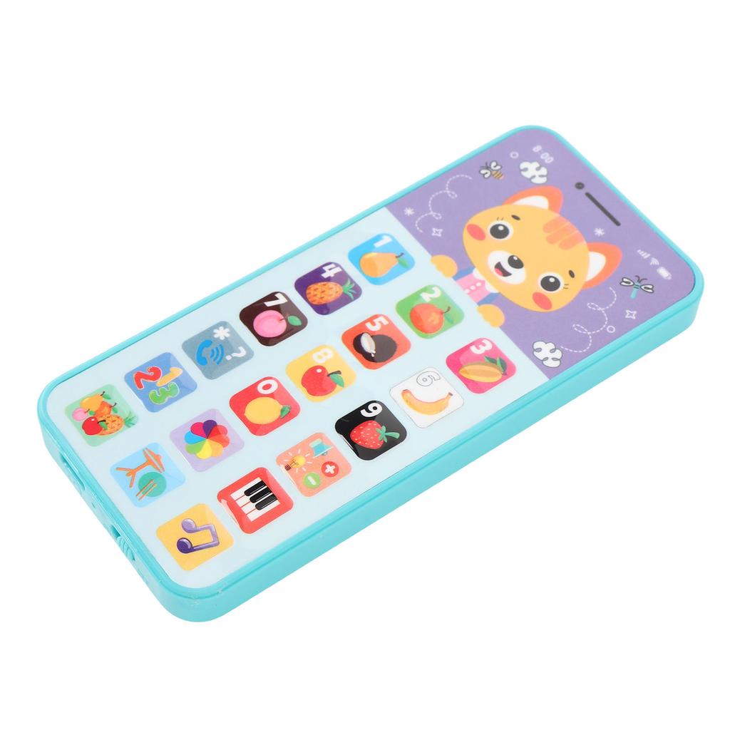 Детский игрушечный мобильный телефон Изучение английского языка Перезаряжаемый Имитированный Смартфон Игрушка для Развития Зеленый
