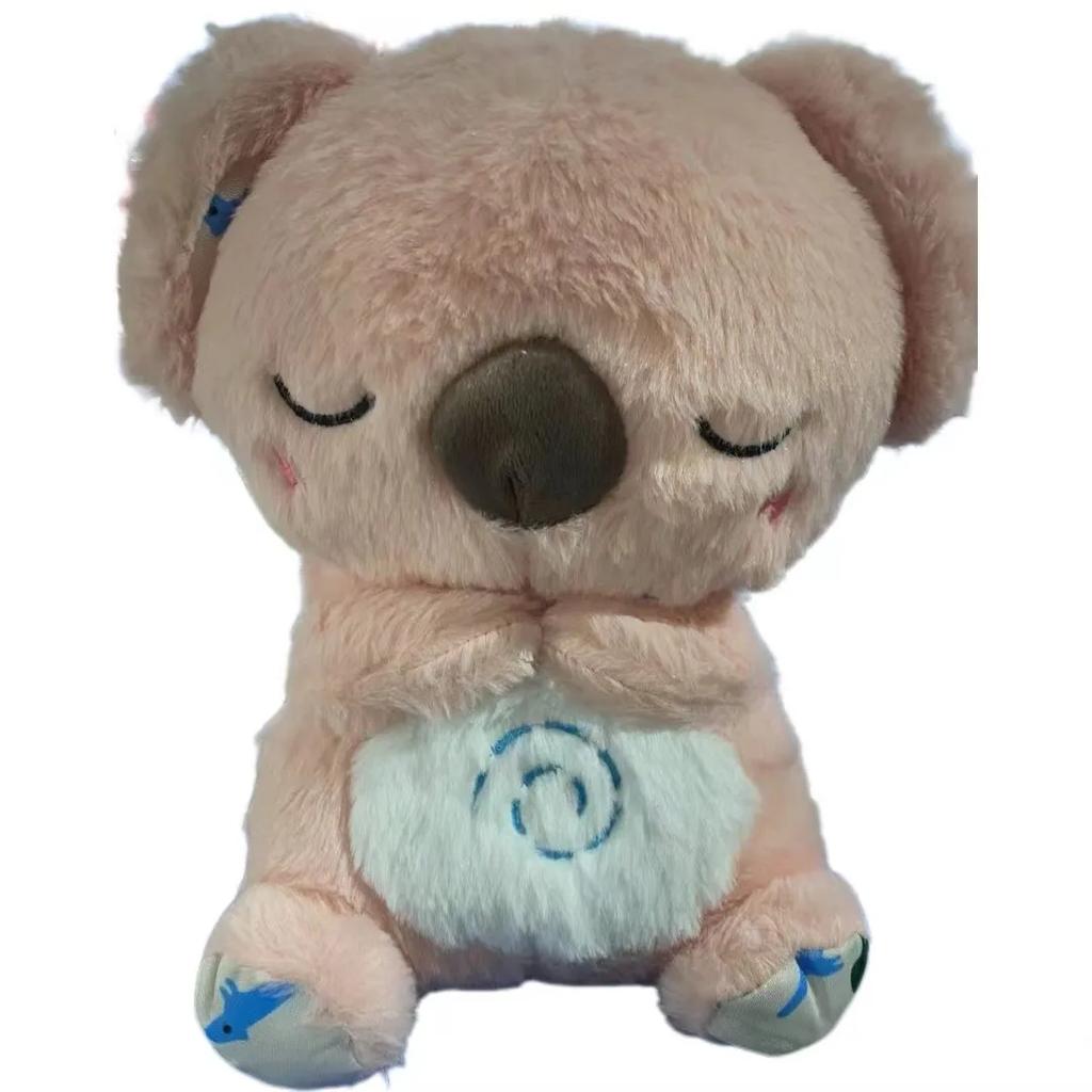 Cute Soothing Koala Sleep Toys for Kids Baby Calming Anxiety Relief Breathing Koala Toy Sleep Buddy Plush Doll With Lights