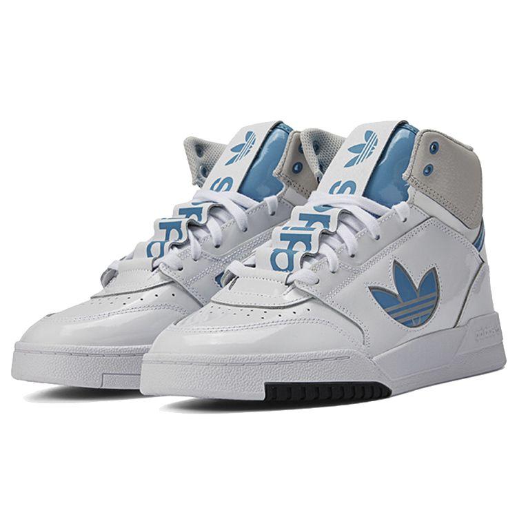 adidas Оригинальные высокие кеды для скейтбординга Drop Step XLT Унисекс Белый Синий FX7686