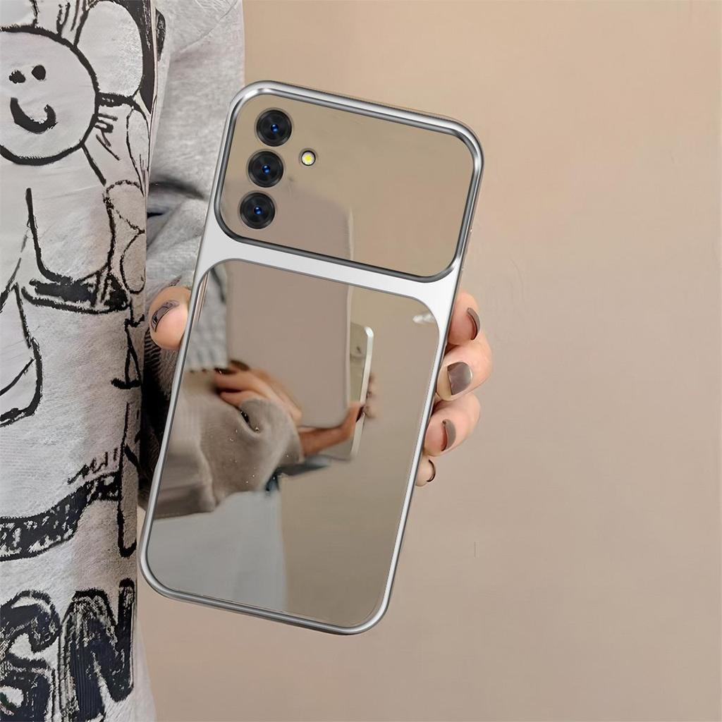 Популярный чехол-зеркало с большим окном для телефона Samsung S25+ S24 FE S23 FE A56 A55 A54 A37 A36 A35 A34 A26 A24 A17 A16 A15 A14 A13 A05s M56
