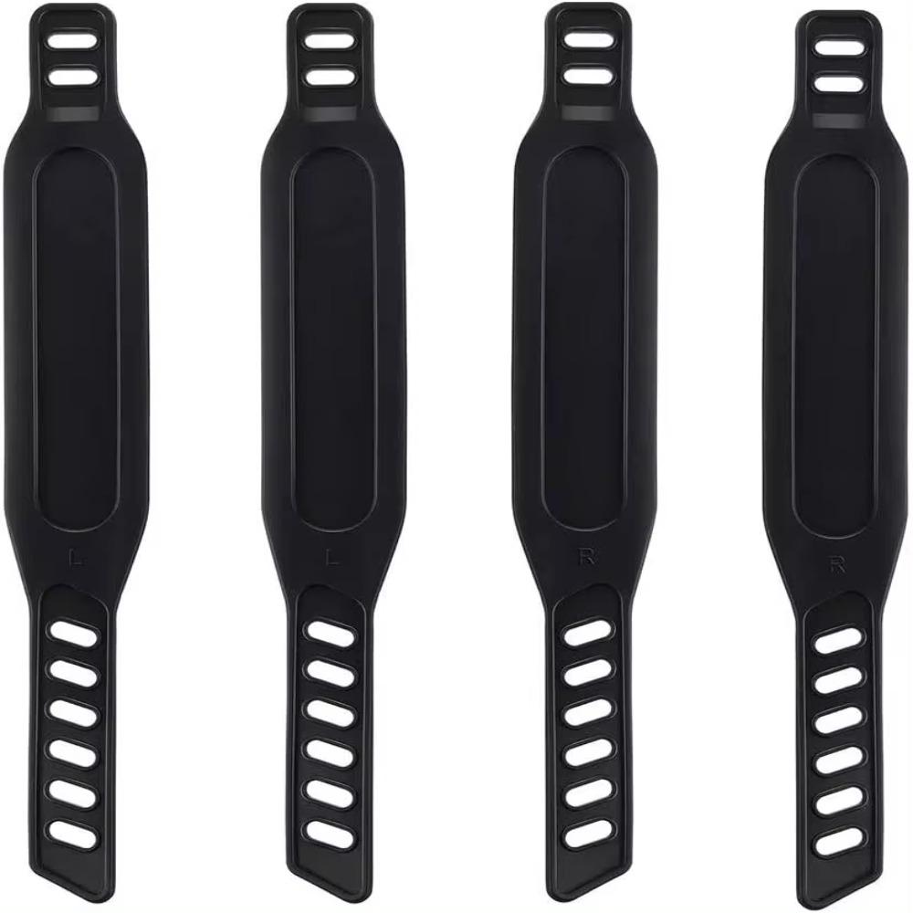 2Pairs Adjustable Fitness Bike Pedals Detachable Toe Pedal Straps Belts  Home or Gym
