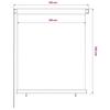 Outdoor Roller Blind 120 x 140 cm Brown