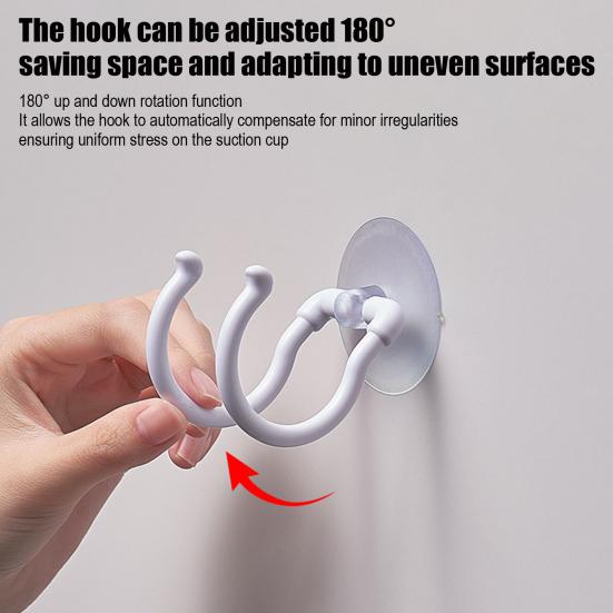 Крючок на присоске, вешалка для полотенец с 2 крючками, настенный крючок без сверления, крючок для ванной комнаты, кухни