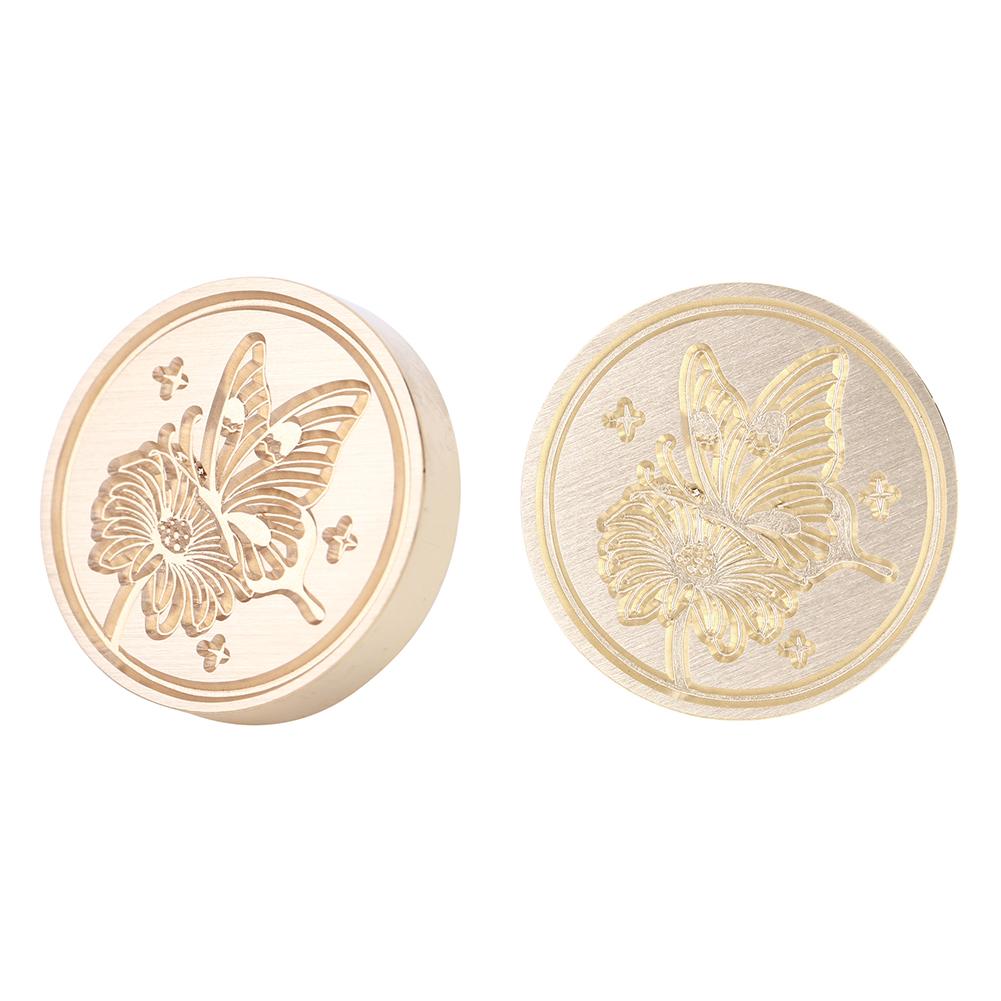 25 мм круглая ретро печать сургучная печать голова павлина бабочка запечатывающие штампы для свадебных приглашений украшения визитная карточка