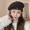 Retro Plain Cap Warm French Artist Hat Autumn Winter Wool Berets Hat  for Women