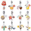 925 Silver Color Fashion Squirrel Maple Leaf Honey Autumn Series Charms Bead Fit 3mm 925 Original Bracelets Fine DIY Jewelry