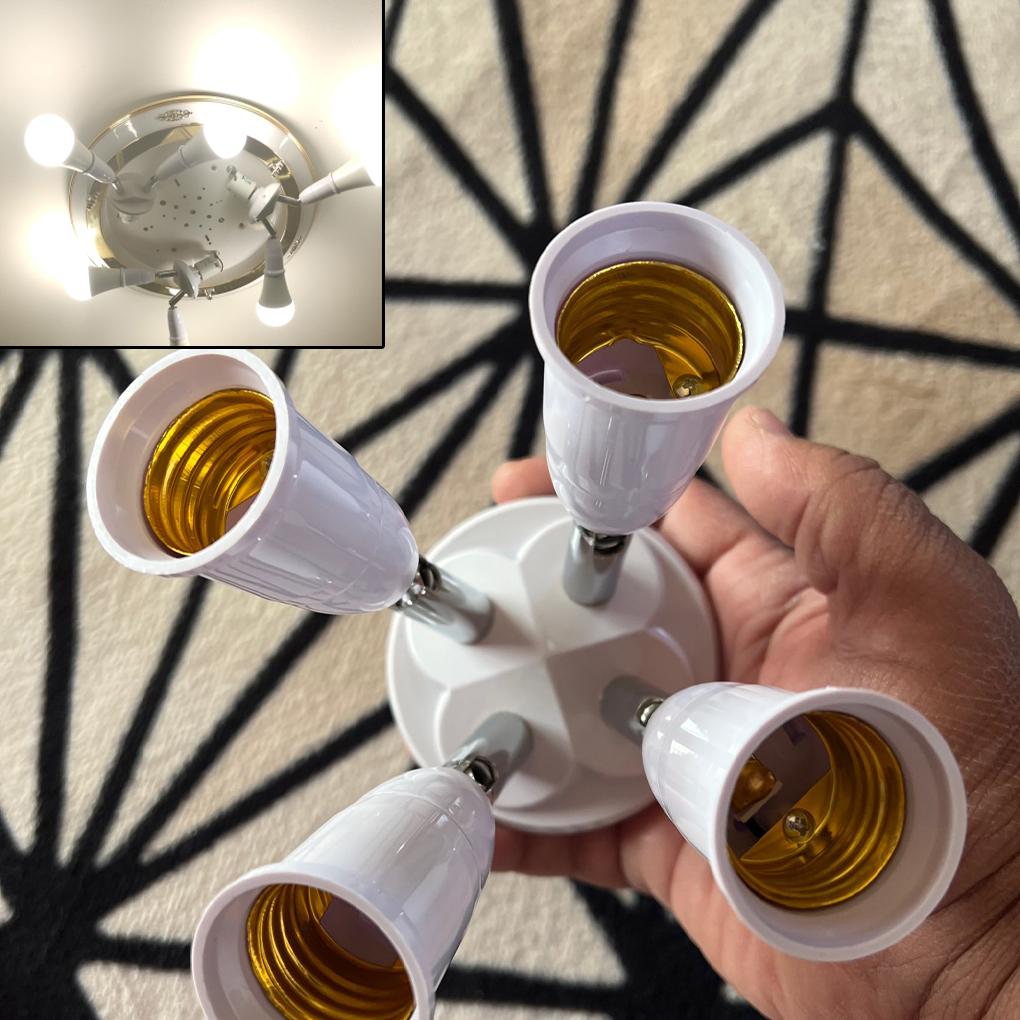 E27 Разветвитель 220 В 3 А Лампочка Патрон Преобразователь Светильник Адаптер Улучшение Пластиковый Портативный Держатель Складской Аксессуар