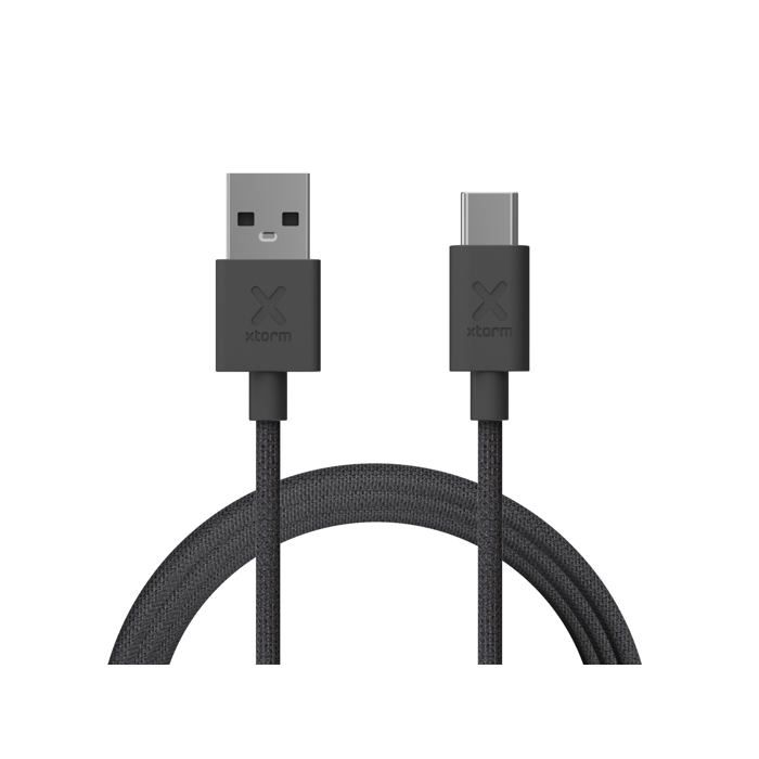 Кабель USB-A на USB-C - Xtorm - 1 метр - Черный - CXG2051 - Быстрая зарядка 60 Вт - Надежная передача данных