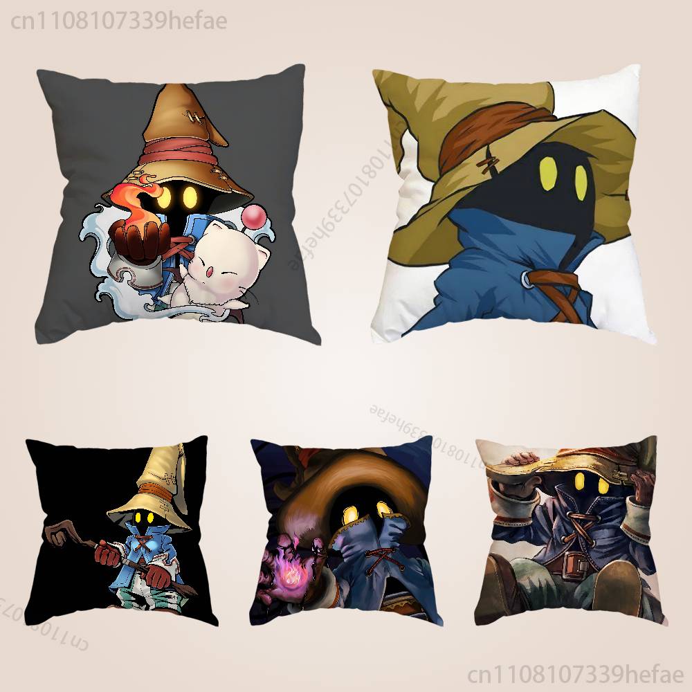 MMoogle Final Fantasy VVivi Throw Pillow Case For Decoration 30cm 50cm 55cm Square Home Pillowcase Case