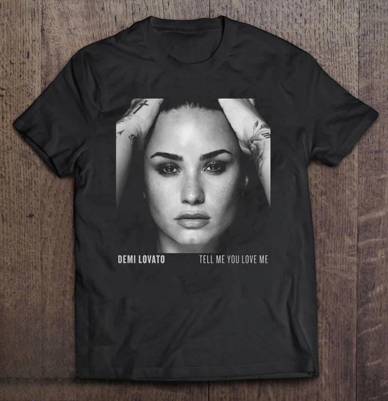 Demi Lovatos Tell Me You Love Me album Tshirt pure cotton allseason streetwear shirt graphic t shirts
