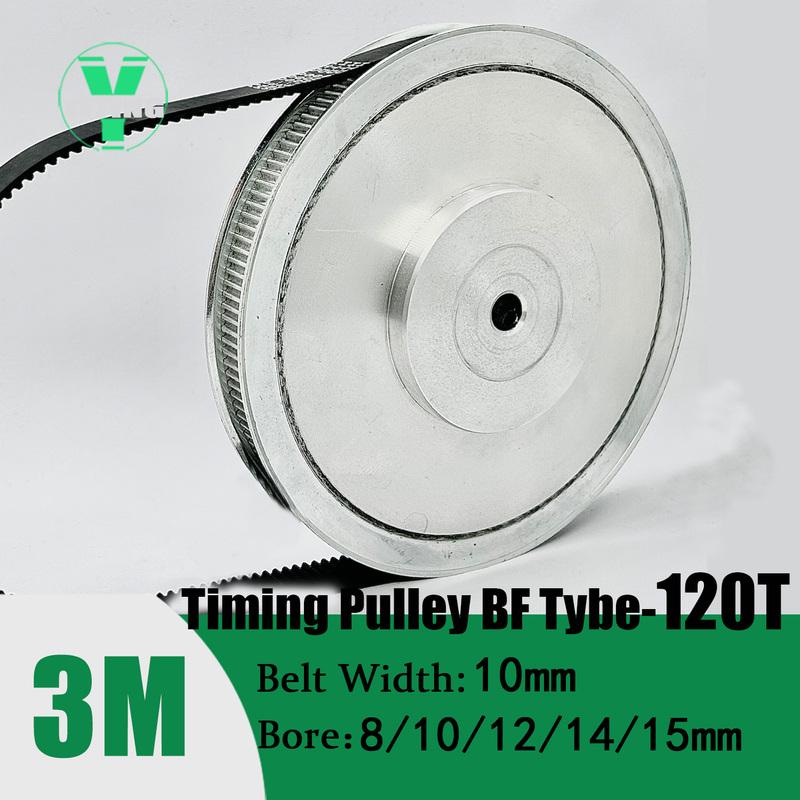 HTD3M Kit 20T 120T Timing Pulley Belt Set Belt Width 10mm Bore 4~15mm Reduction 6:1 Deceleration 3M Pulley Kit Synchronous Wheel