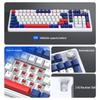 Беспроводная RGB механическая игровая клавиатура T-WOLF T78, красный переключатель, с возможностью горячей замены, Bluetooth, трехрежимная с ручкой.