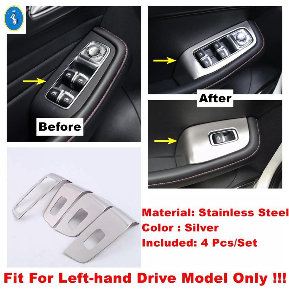 Silver Auto Accessories Window Lift / Air AC Central Control / Glove Box Sequ Cover Trim For MG HS / HS Plug-in - 2024