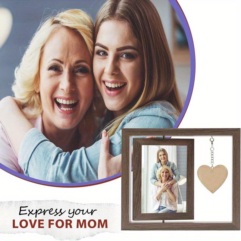 Подставка для фоторамки Деревянная вращающаяся креативная двухсторонняя фоторамка для памятников