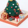 Kawada Paper Nano 360 Christmas Tree PS-17, 0.7 x 12 x 17 cm, Ages 12 and Up, Paper Craft Kit, Miniature Kit, Interior Decoration, PS-17