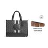 Coach Dempsey 30 Horizontal Classic Stripe Logo Tote Bag Women tote Black C8448-SVRT6